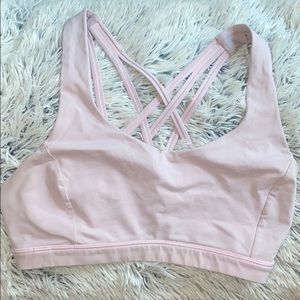 Light Pink Lululemon Free To Be Serene Bra (6)